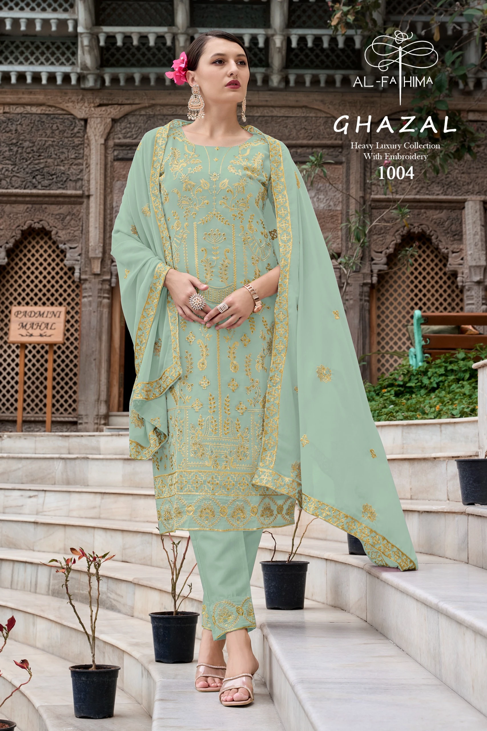 Al-Fathima Ghazal Faux Georgette Wholesale Readymade Salwar Suit Catalog — Wholesale Pakistani Suits, MPA wholesale from Surat - Gallery Image 3